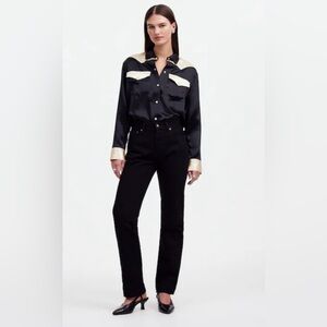 Alexa Chung Madewell High-Rise Straight Jeans Outridge‎ Relaxed Classic Capsule